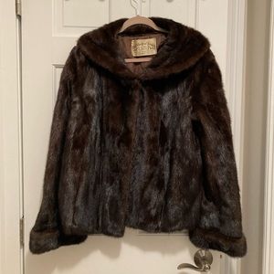 Beautiful vintage brown fur coat